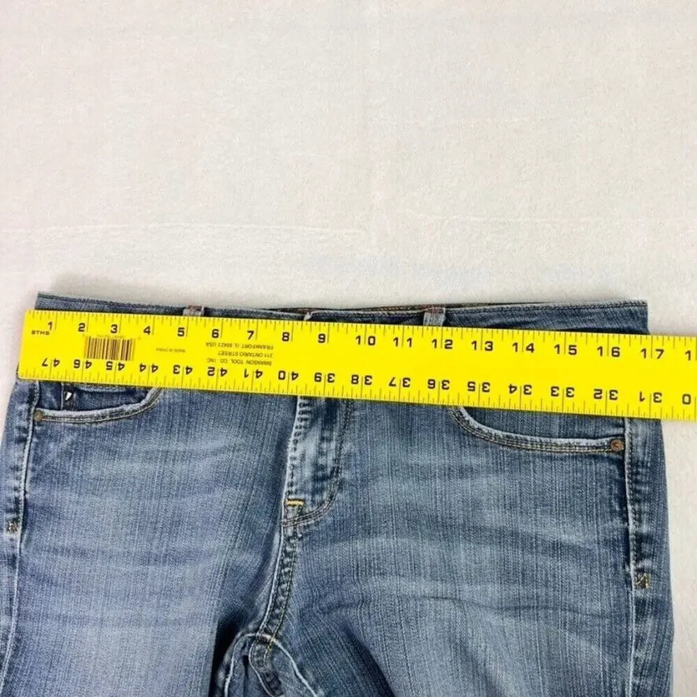 Vigoss Jean Women 9 Milan Medium Blue Wash Denim Bootcut Low Rise Casual Cowgirl